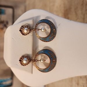 Victorian Enamel Earrings